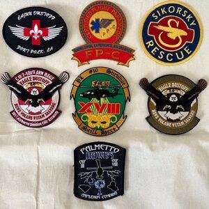 SOLD SOLD Military Helicopter / Aviation Unit Patches
